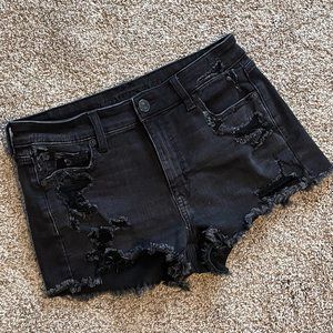 American Eagle Black Next Level Stretch Shorts